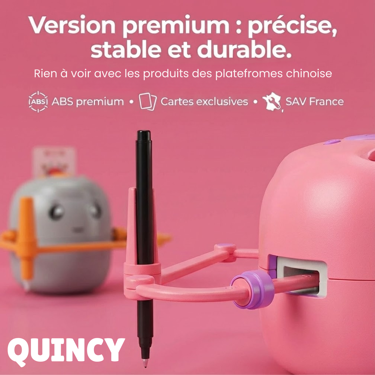 Robot Quincy - Fini les tablettes, place à la créativité